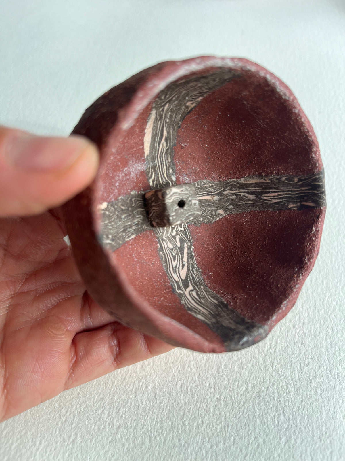 Red incense bowl